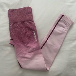 Pink ombré Gymshark leggings (XS)